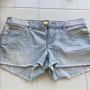 Juicy Couture Light Denim Shorts Size 25 Worn Once